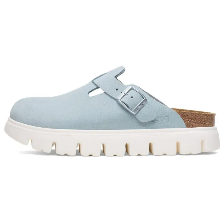 Birkenstock Boston Abrasion Resistant Abrasion Resistant Closed Toe Slippers Women's Light Blue Narrow