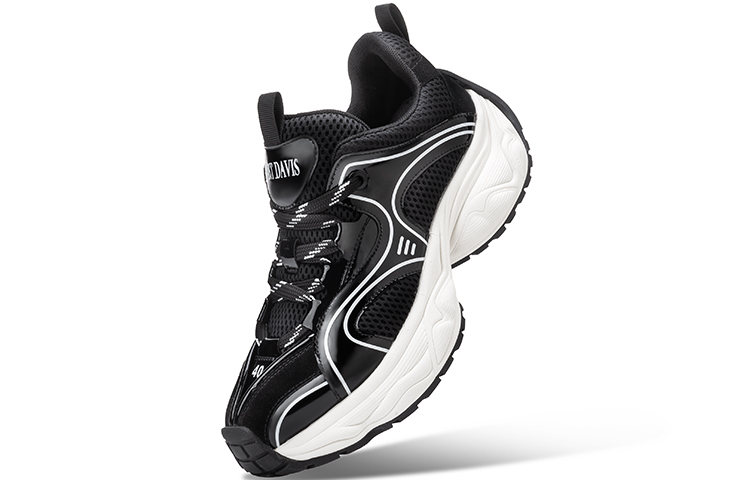 HART DAVIS 001 Mesh Classic Vintage Low top Running Shoes Unisex Black