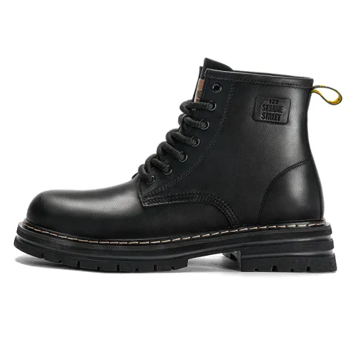 SESAME STREET Microfiber Leather Combat Boots Unisex Box