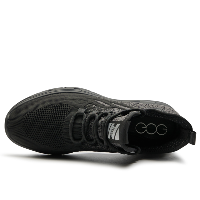 GOG Mesh Breathable, Lightweight, Height Increasing, Anti Rollover Low top Casual Running Shoes Men’s