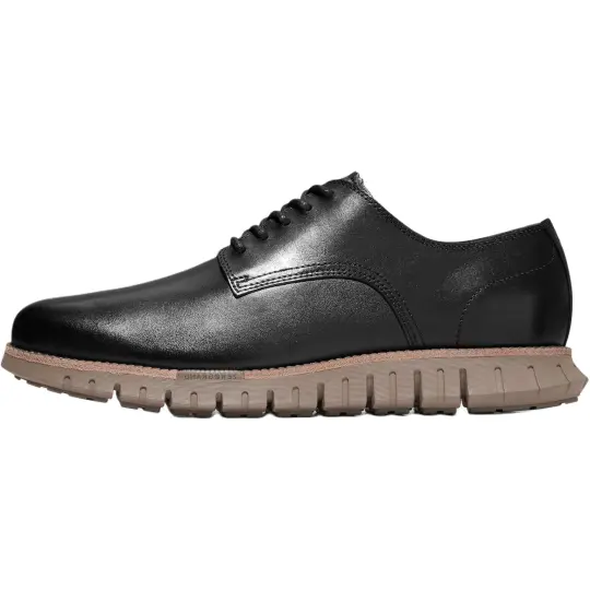 COLE HAAN Oxford Casual Leather Shoes Zerogrand Collection Cow Leather Casual Shoes Men's Black