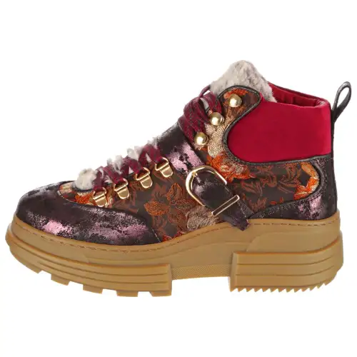 IRREGULAR CHOICE Pu Short Outdoor Boots Women's Fuchsia