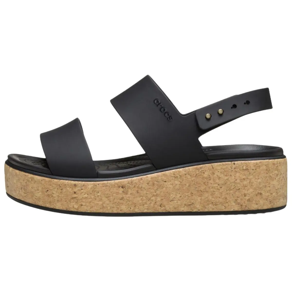 Crocs Brooklyn One Strap Sandals 4.5cm Women's Black