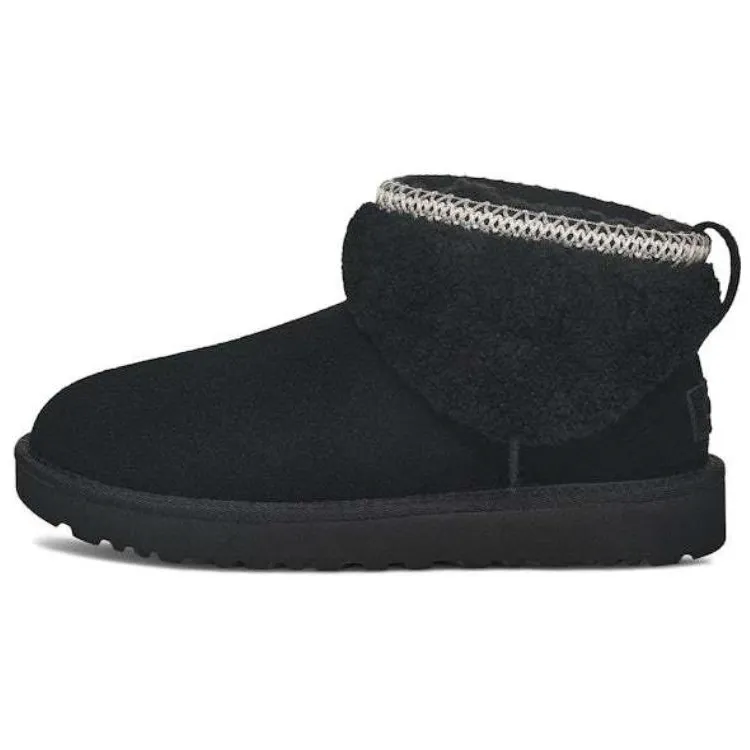 UGG Classic Ultra Mini Maxi Curly Boot Black Women's