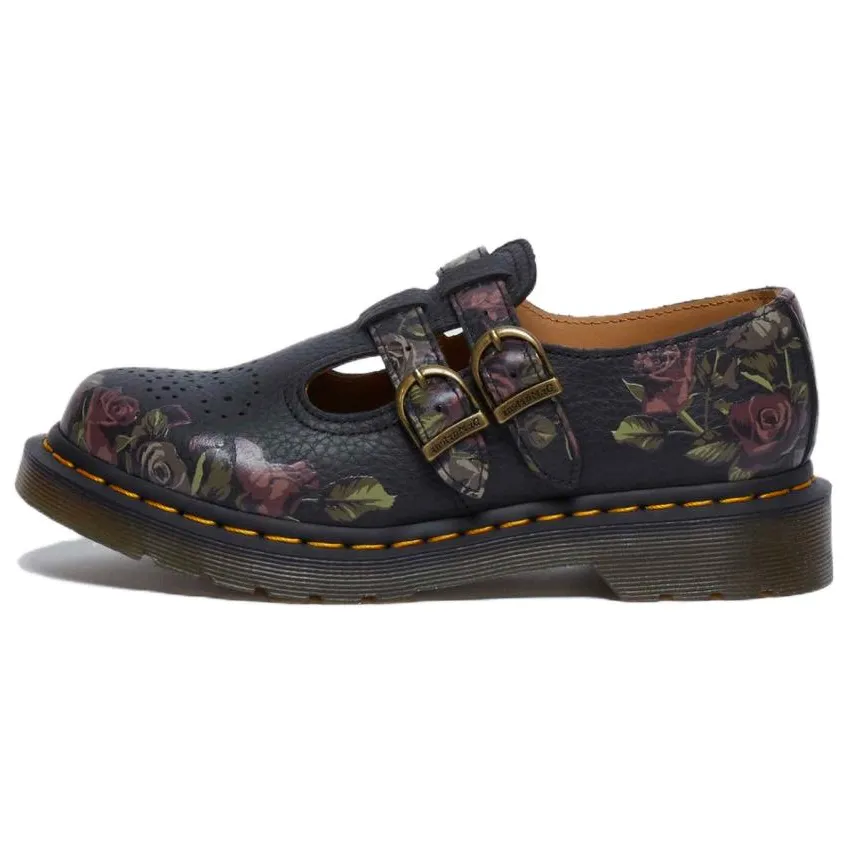 Dr.Martens Leather Mary Jane Shoes 3cm Women's Black