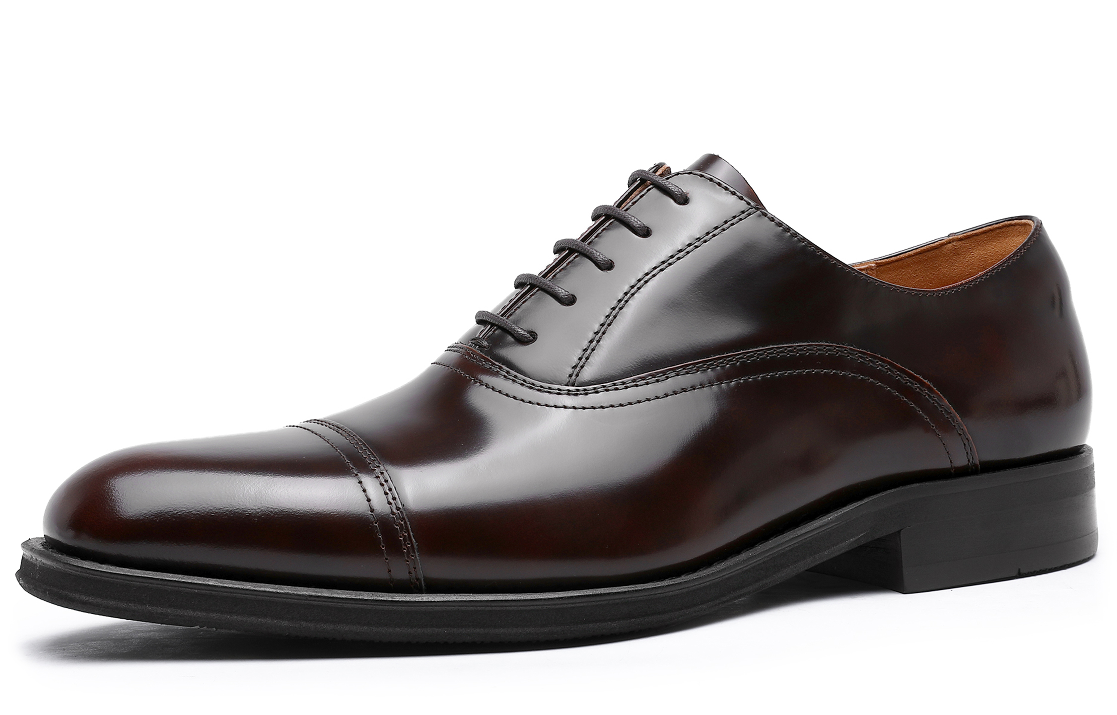 Desai Top Grain Cow Leather Dress Shoes Men's Light Brown