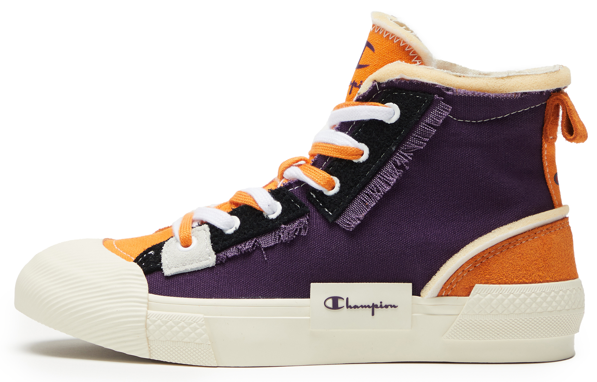 Champion Campus Canvas Shoes Men's High Top Purple/Orange