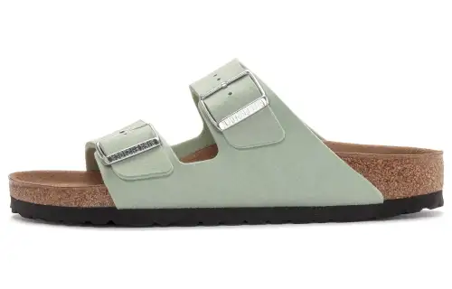 Birkenstock Arizona Vegan Synthetik Narrow Fit 'Soft Birki Vegan Matcha' Women's