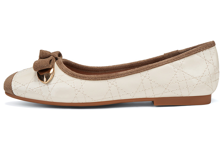 OMS Pointed Toe, Fashion Elegant Chanel Inspired, Lightweight Comfortable, Casual Commute, Flat, Casual Shoes, Women's