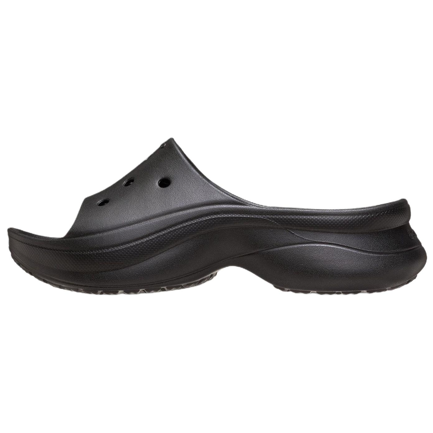 Женские шлепанцы Crocs (черные)