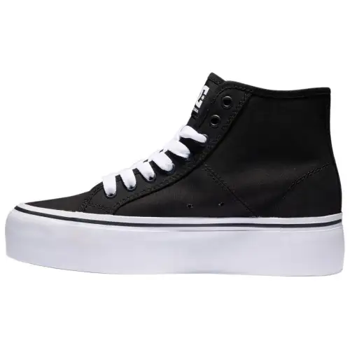 DC Shoes High top Canvas Shoes Women's Black White