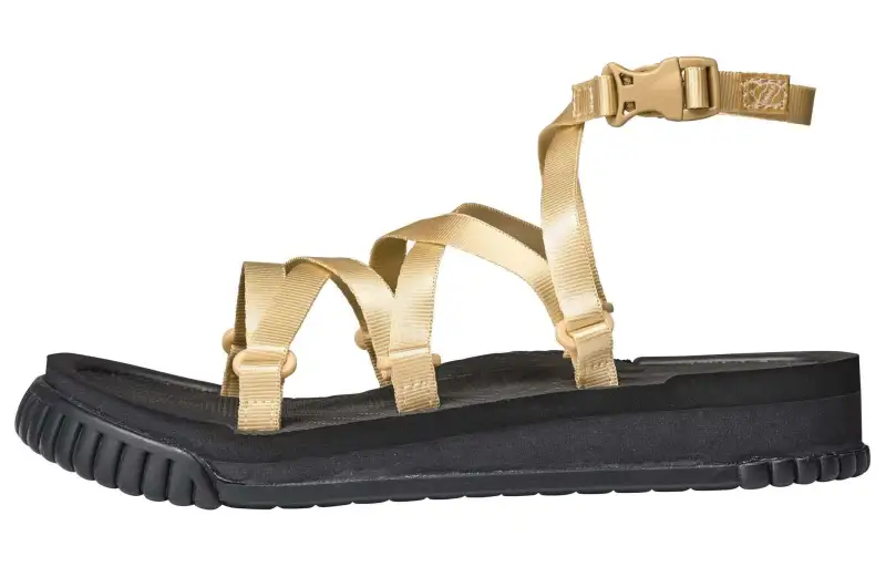 Shaka NADEL SKINNY Slip Resistant Abrasion Resistant One Strap Sandals Women's Gold