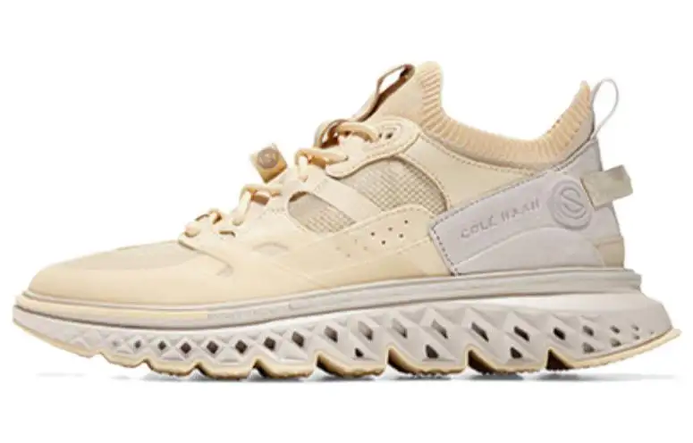 COLE HAAN Textile, Leather Low top Casual Shoes Men's Beige