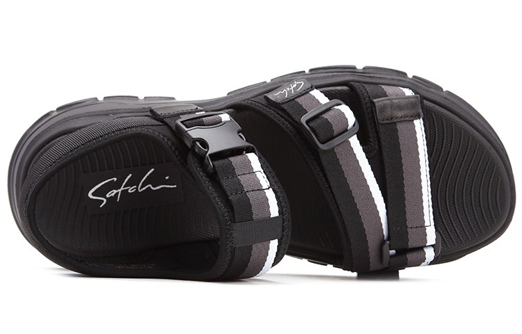 Satchi Fabric Stylish Sandal 3cm Men's Black