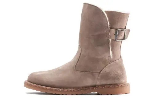 Birkenstock Suede Ankle Boots Women's Taupe Regular