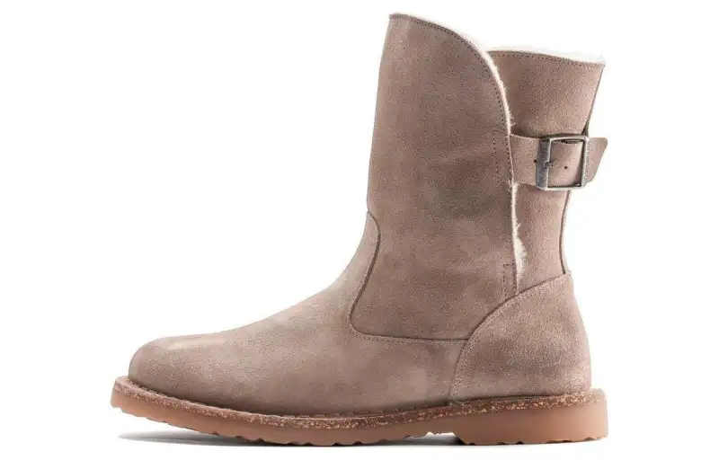 Birkenstock Suede Ankle Boots Women's Taupe Regular