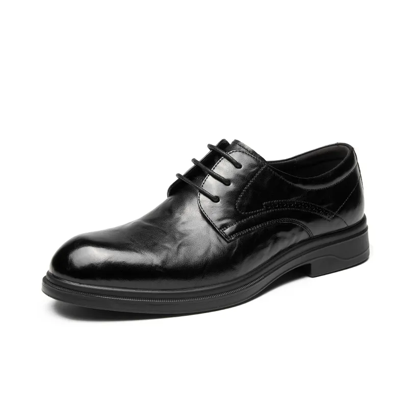 AOKANG cow leather, versatile and simple for commuting, formal leather shoes, men's style