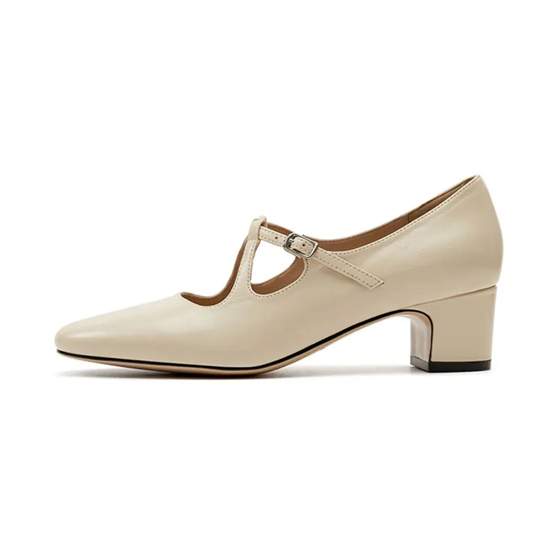 Marie Claire Chunky Heel Mary Jane Shoes 4.5cm Women's