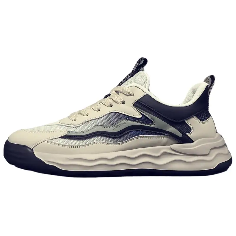 JANE HARLOW Textile, Synthetic Leather Casual Shoes Men's Ecru