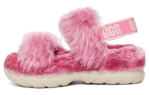 UGG Fluff Sugar Sandal Fabric Stylish Sandal Women's Pink