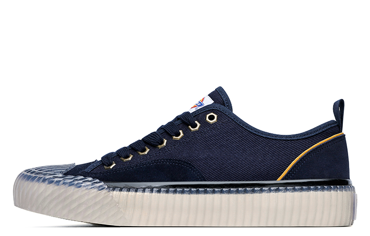 Dickies Canvas Shoes Men's Low Top Navy Blue