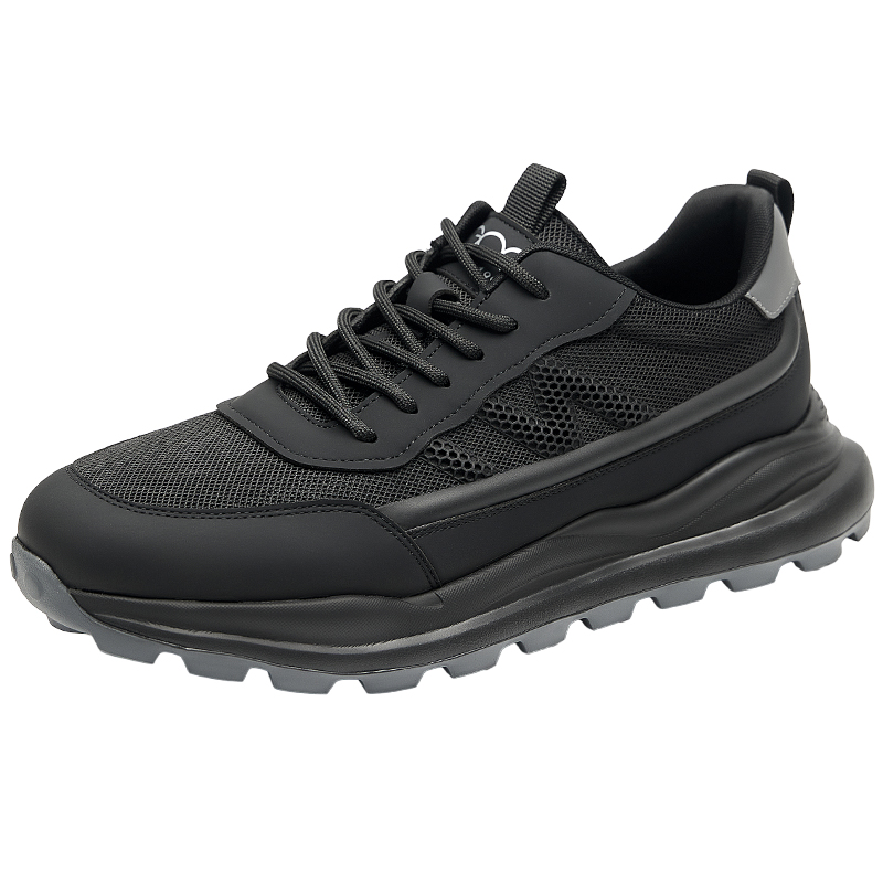 GOG Fabric Cushioning Breathable Height Increasing Low top Casual Running Shoes Men’s