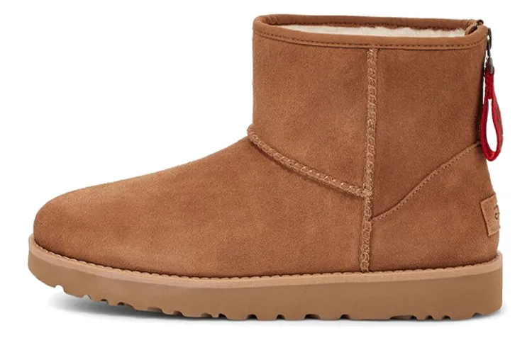 UGG Classic Mini Logo Zip 'Chestnut' Women's