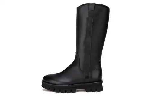 AGL Natalia Cow Leather Ankle Boots 3cm Women's Black