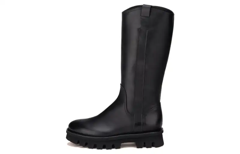 AGL Natalia Cow Leather Ankle Boots 3cm Women's Black