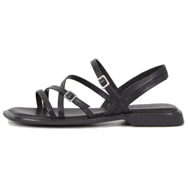 VAGABOND SHOEMAKERS Leather One Strap Sandals 2cm Women's Black