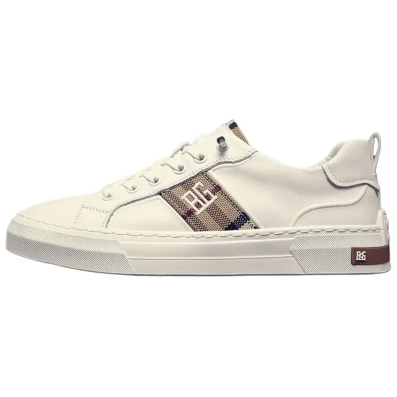 JANE HARLOW Leather Low top Skateboard Shoes Men's White