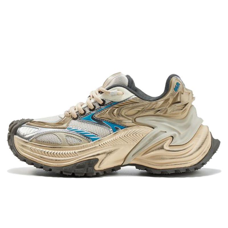 OGR Cobra Low top Running Shoes Unisex Light Dune Destroyed