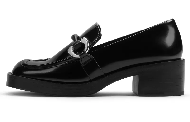 CHARLES&KEITH Loafers Women's Black Box Black/Dark Brown Dark Brown/Chalk White