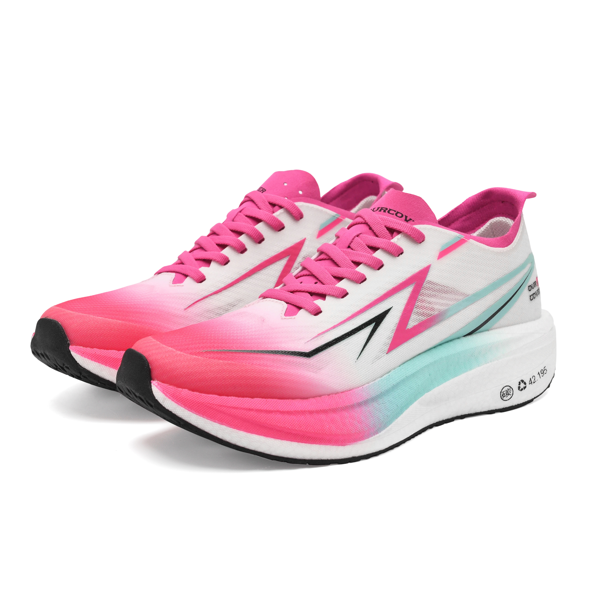 OURCOVER Running Shoes Unisex Rose Red