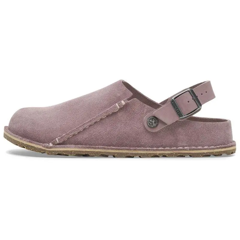 Birkenstock Lutry Premium Suede Low top Casual Shoes Unisex Purple Regular