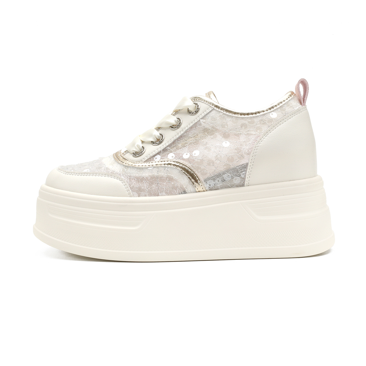 D FUSE SCANDINAVIA Flat Shoes White Sneakers Low top Skateboard Shoes Women's