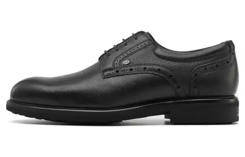 Chrisdien Deny Leather Dress Shoes Men's Black