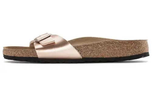 Birkenstock Madrid Metallic Effect Slip-On Sandals Women's