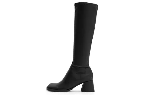 CHARLES&KEITH Pu Slim Knee High Boots Women's Black