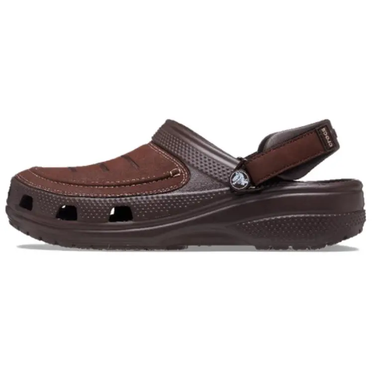 Crocs Yukon 2 SportsClog Leather Clogs Men's Dark Coffee
