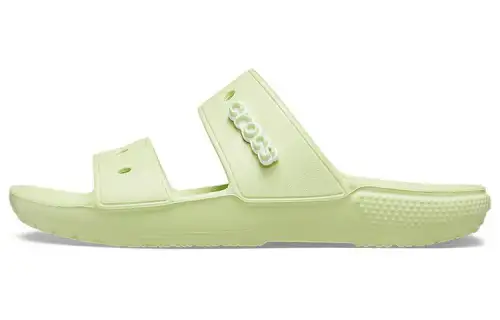Crocs Classic Clog Cozy Unisex Gray Green Slippers