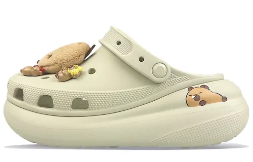 Crocs Crush Clog Clogs Unisex White Brown