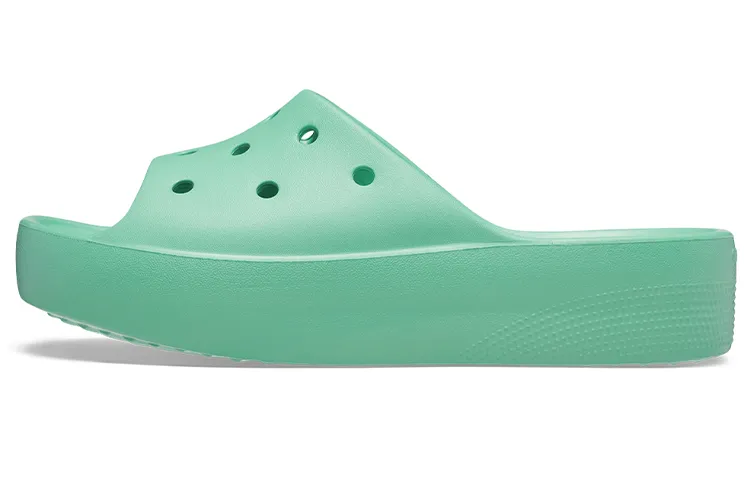 Crocs Classic Platform Sandals 'Green' Women's