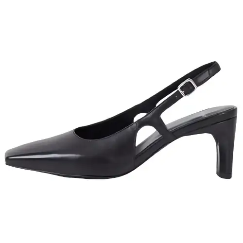 VAGABOND SHOEMAKERS Leather Chunky Heel High Heels 6.5cm Women's Black