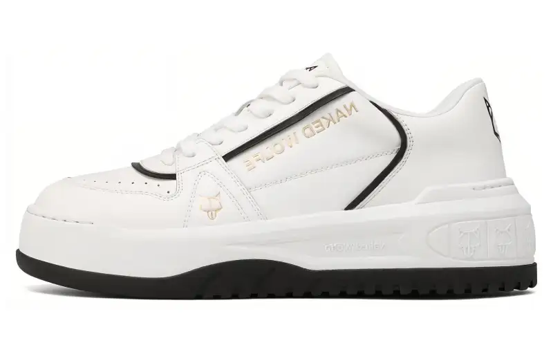 Naked Wolfe Cara Leather Low top Skateboard Shoes Women's White