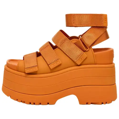 UGG GoldenRise fabric, fashionable, comfortable, simple and versatile for commuting, Roman sandals, women's orange