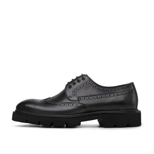 Chrisdien Deny Top Grain Cow Leather Dress Shoes Men's Black