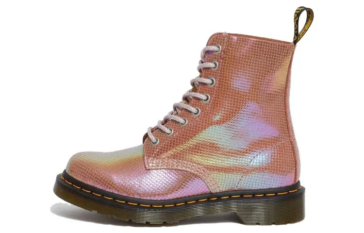 Dr.Martens 1460 Leather Short Combat Boots Women's Pink