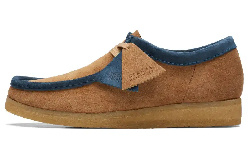 Clarks Casual Leather Shoes Men's Low Top Dark Sand