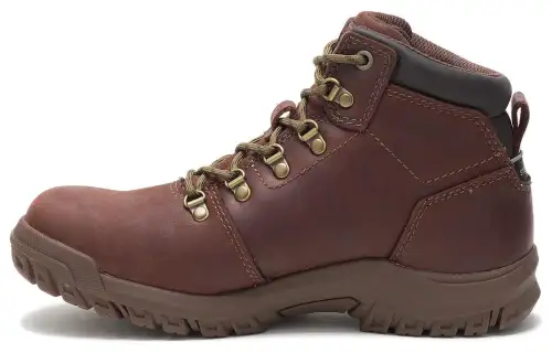 CAT Leather Short Outdoor Boots Women's Cocoa